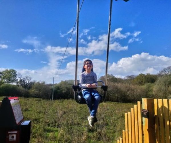 Le Sky dive à l'Aven Parc, parc de loisirs dans le Finistère